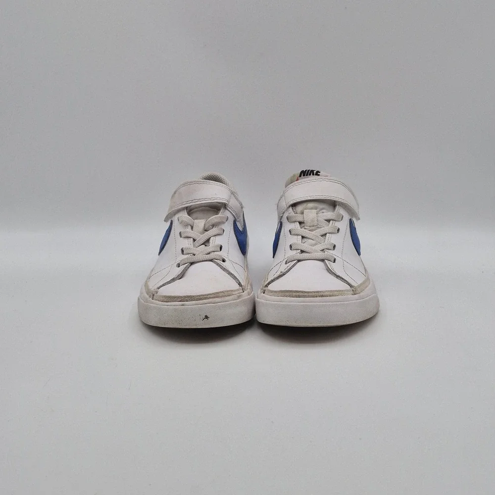 Nike Shoes Youth Size 2.5Y‎ White Blue Hook & Loop Casual Sneakers DA5381-101